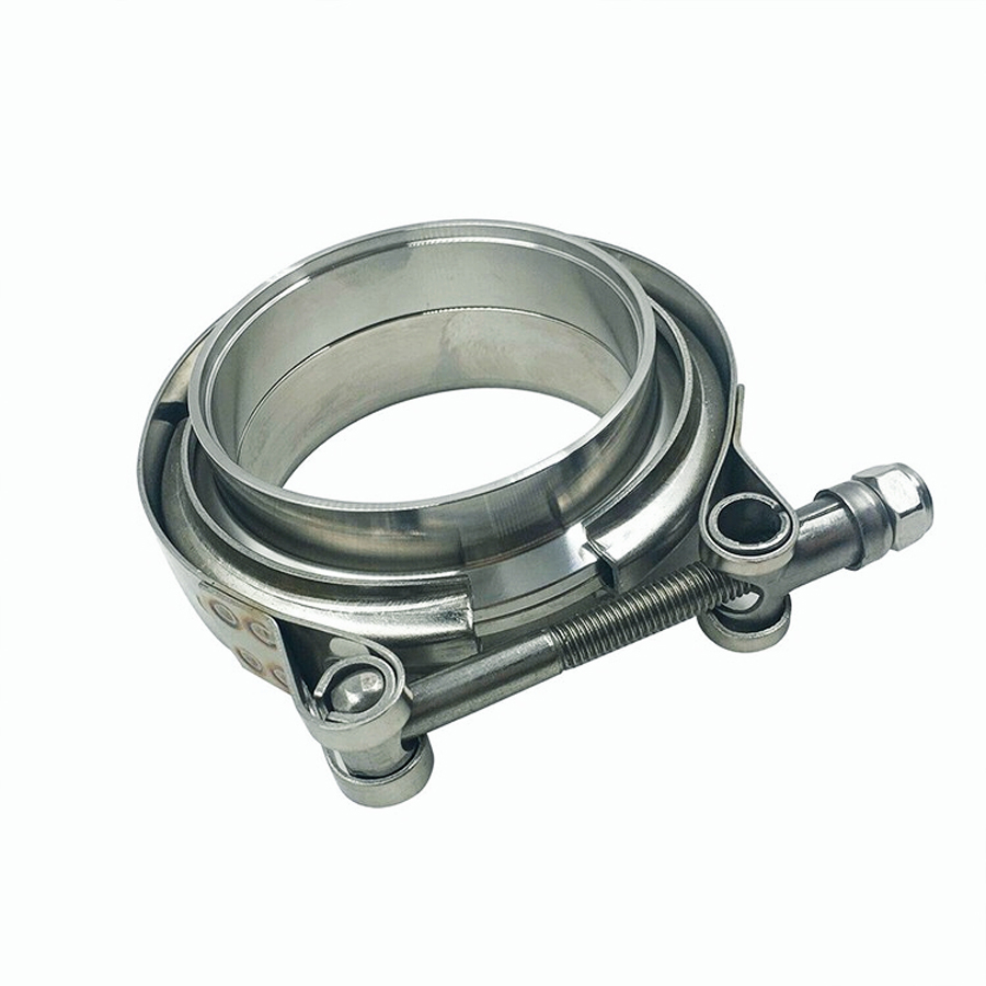 2.5'' Mild Steel V-Band Flange Clamp Kit Male/Female Exhaust Downpipe 2.5 Inch 
