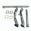 3"-2.5" Catless Downpipes K04/RS6 Fits Audi S4 B5 A6/Allroad C5 2.7L BiTurbo New Exhaust Down Pipe